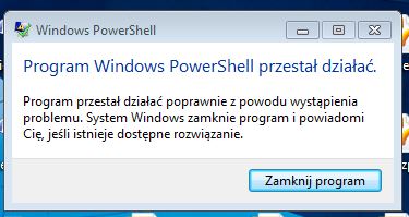 Powershell przestał działać.JPG